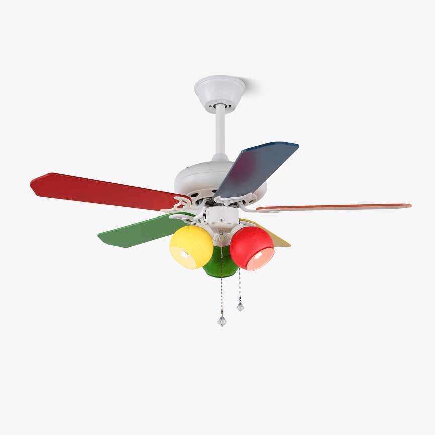Plafonnier Ventilateur Carlo Coloré