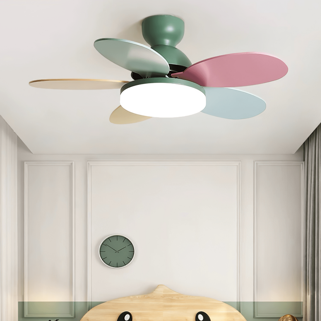 Plafonnier Ventilateur Liora Coloré