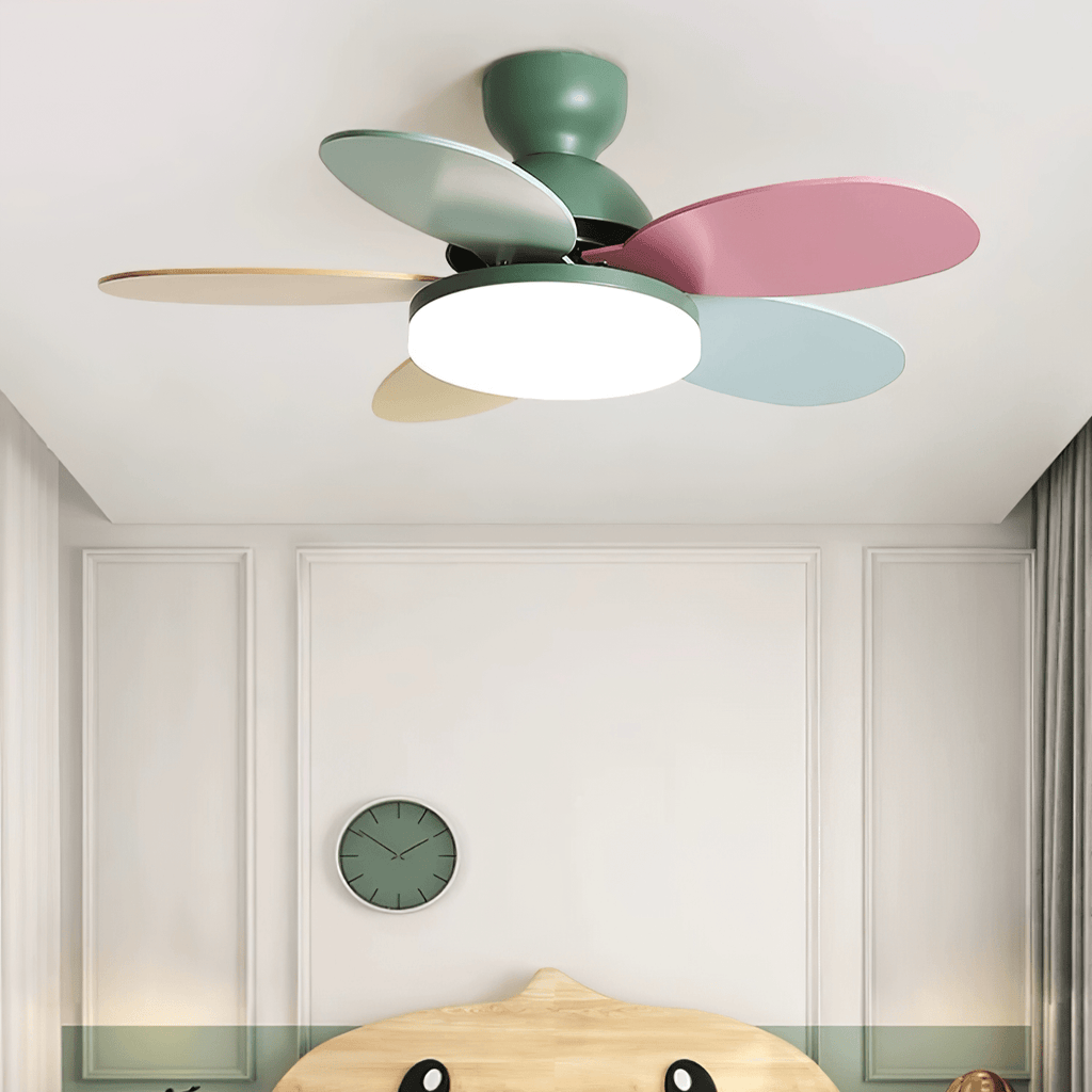 Plafonnier Ventilateur Liora Coloré