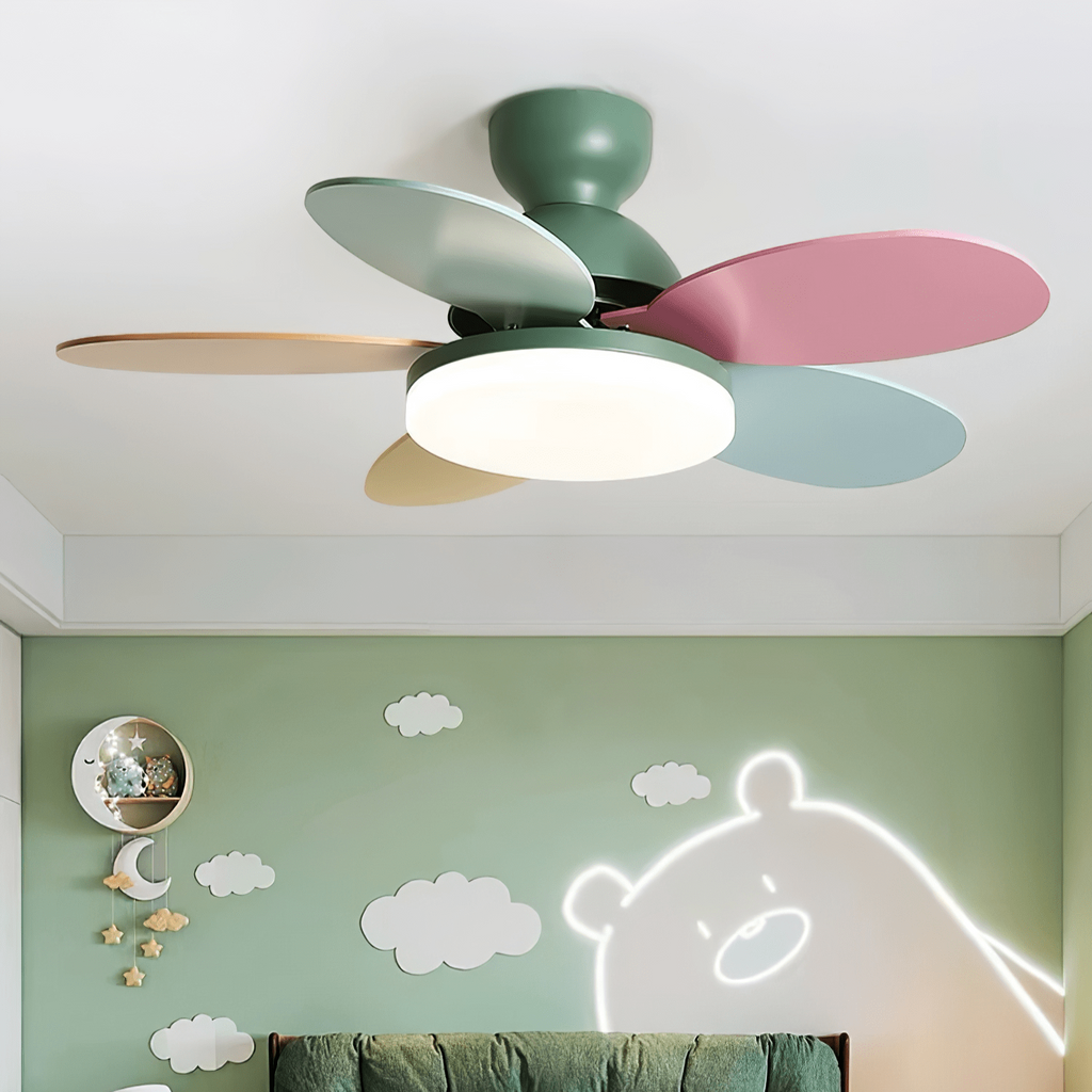 Plafonnier Ventilateur Liora Coloré