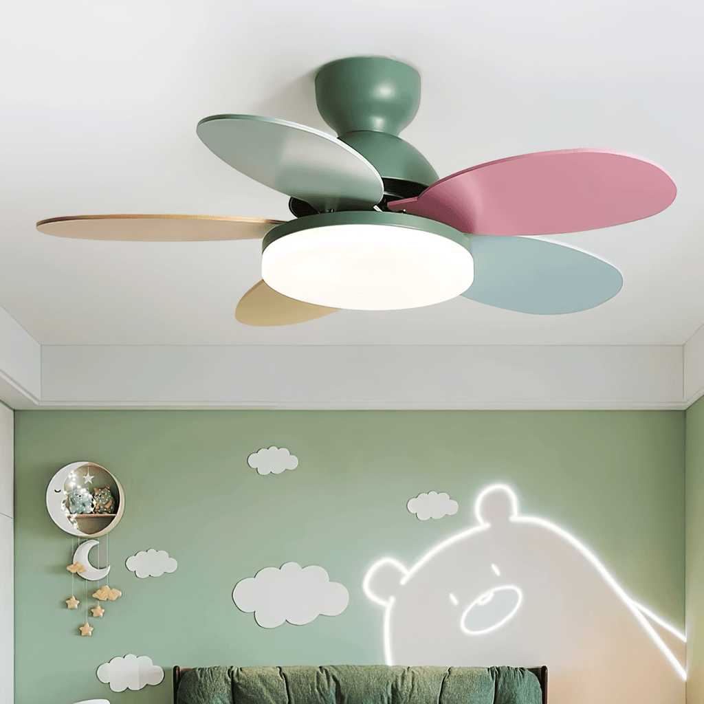 Plafonnier Ventilateur Liora Coloré