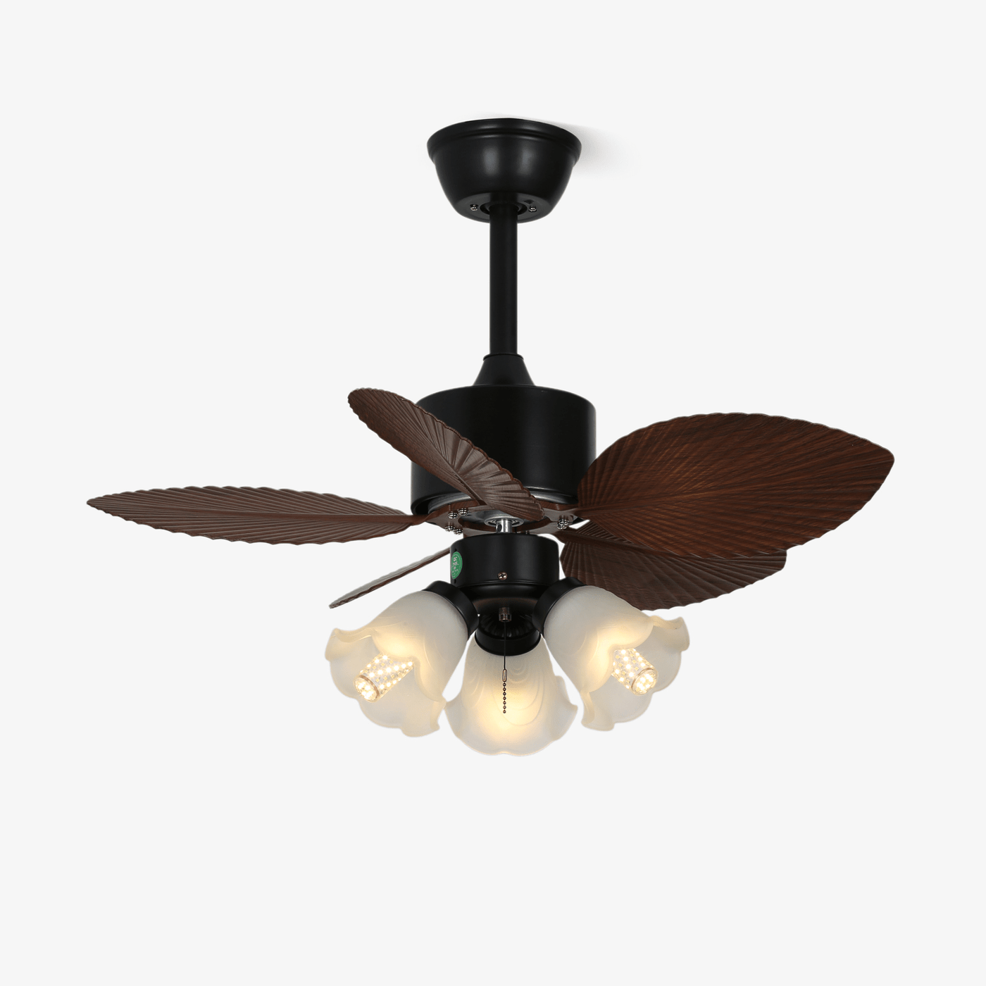 Plafonnier Ventilateur Florence Bois Vintage