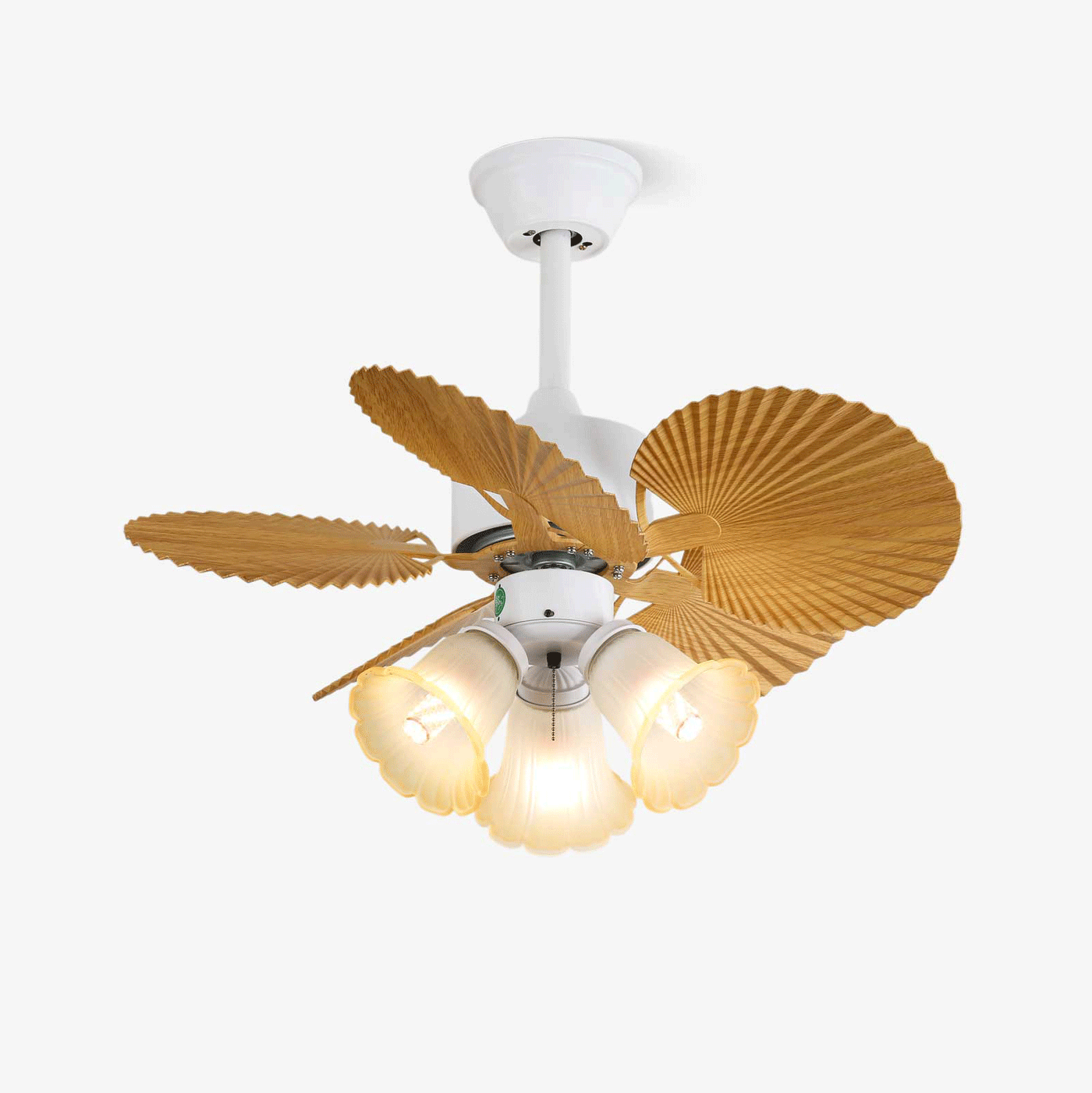 Plafonnier Ventilateur Aurelia Verre Vintage
