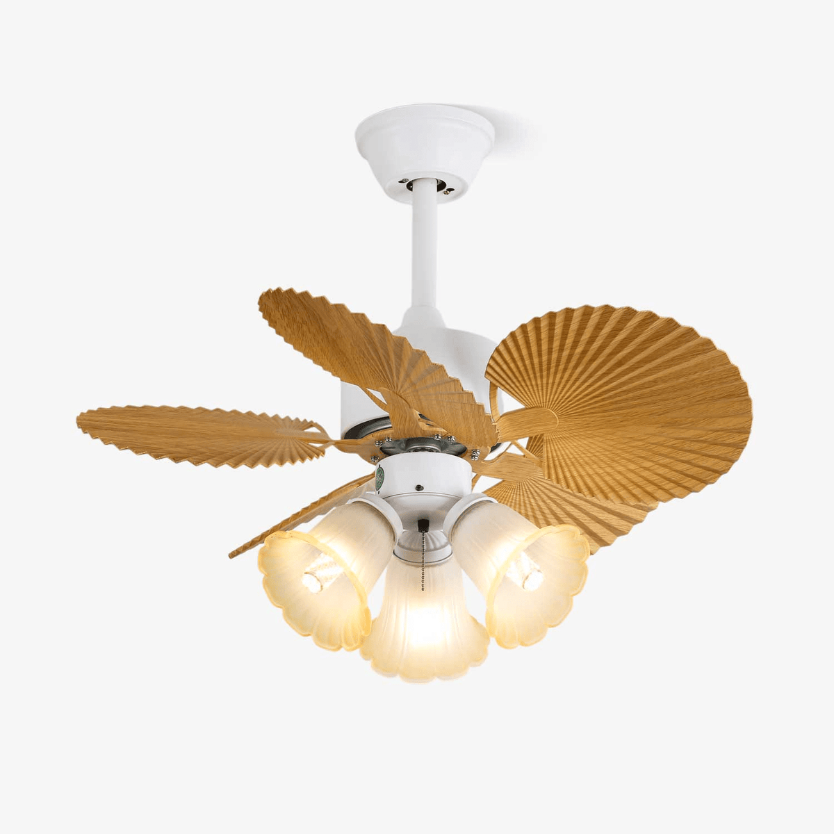 Plafonnier Ventilateur Aurelia Verre Vintage
