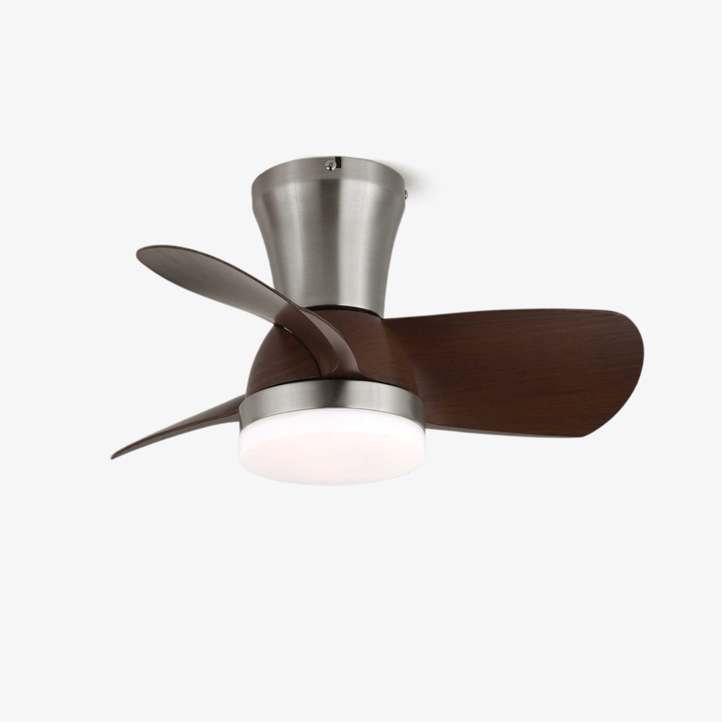 Plafonnier Ventilateur Deynor en Bois