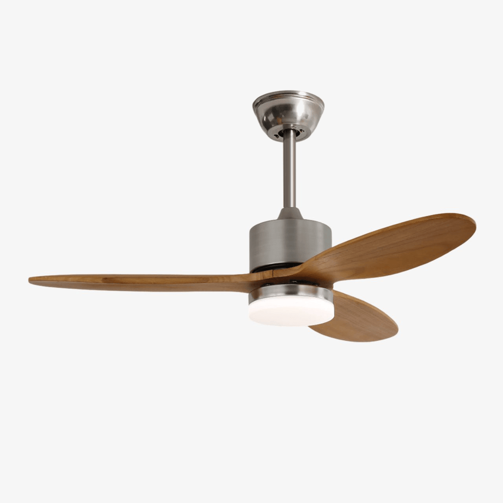 Plafonnier Ventilateur HushGlow en Bois