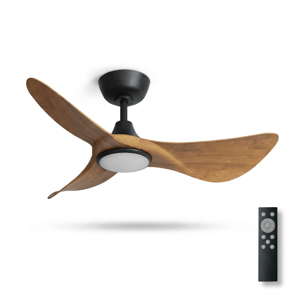 Plafonnier Ventilateur Finn Effet Bambou