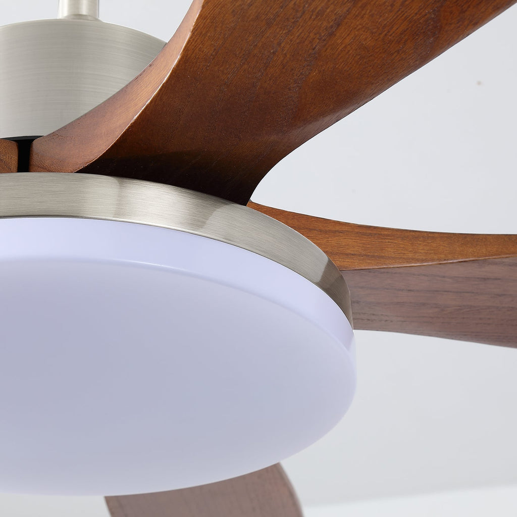 Plafonnier Ventilateur Orvian en Bois