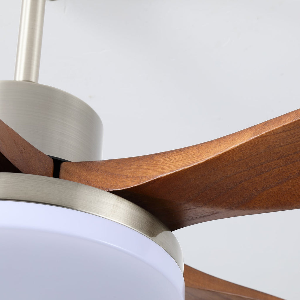 Plafonnier Ventilateur Orvian en Bois
