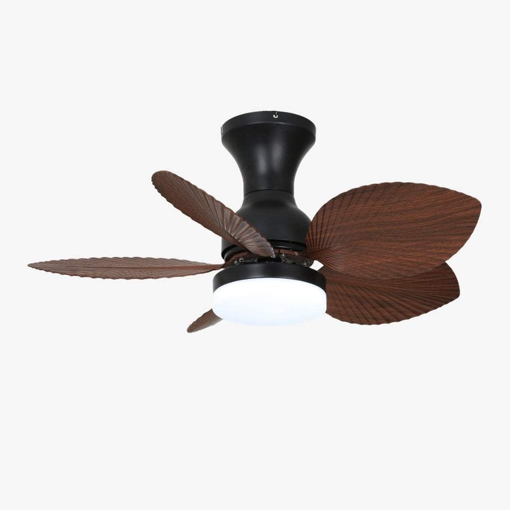 Plafonnier Ventilateur Florence Bois Vintage