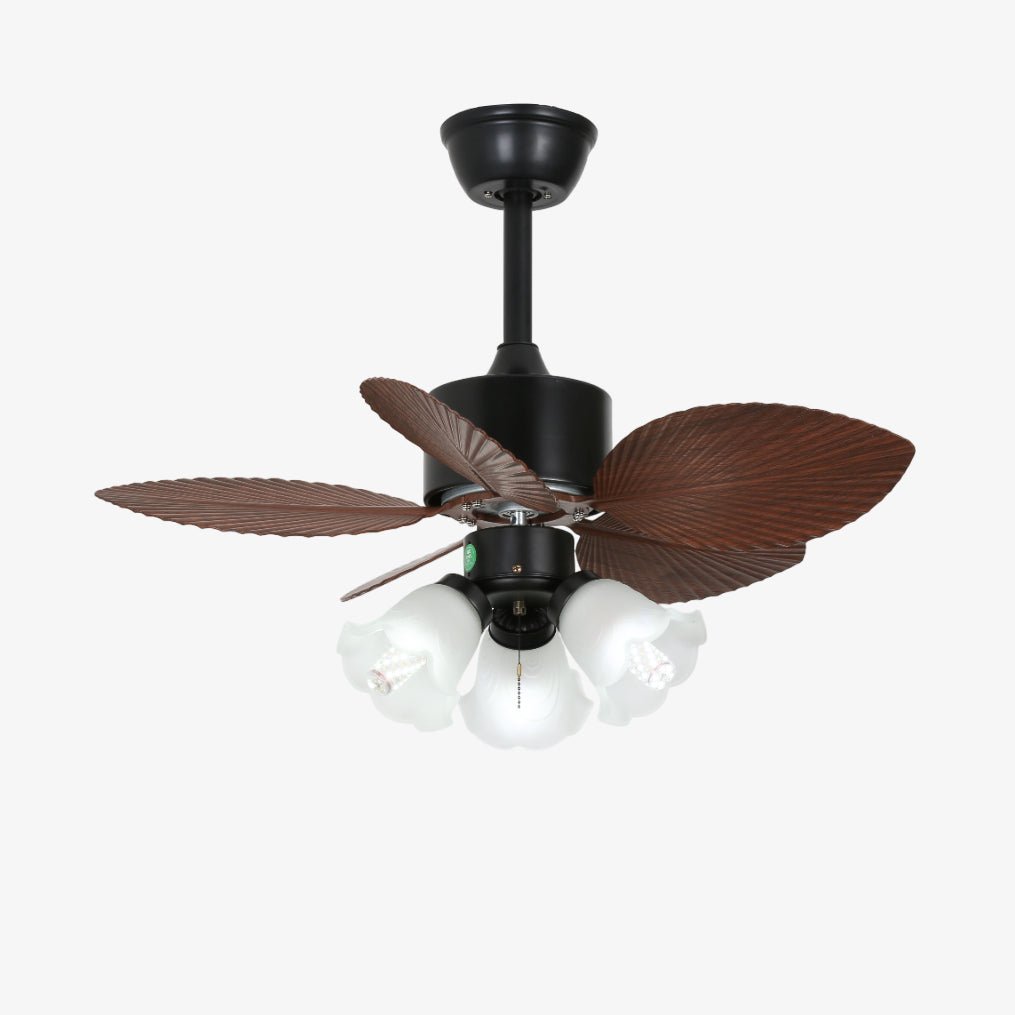 Plafonnier Ventilateur Florence Bois Vintage