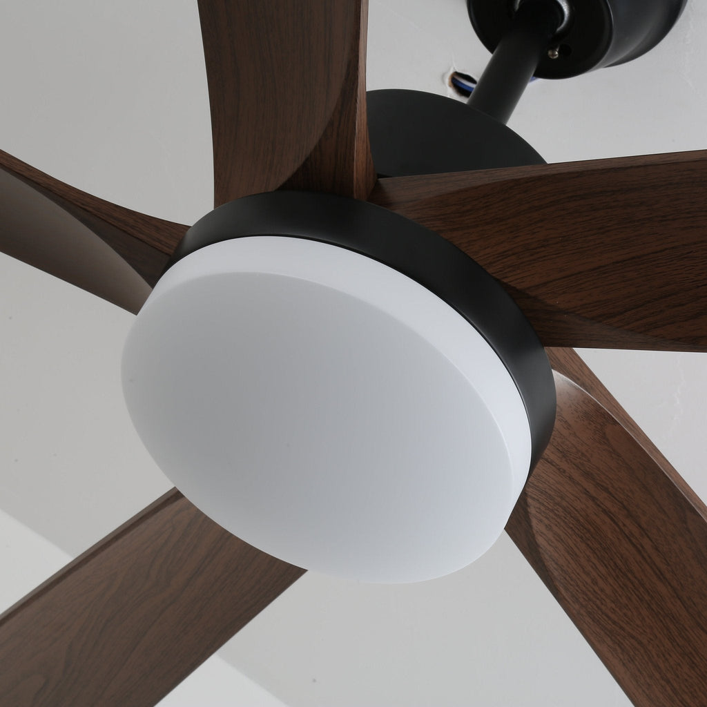 Plafonnier Ventilateur Eryndor en Bois