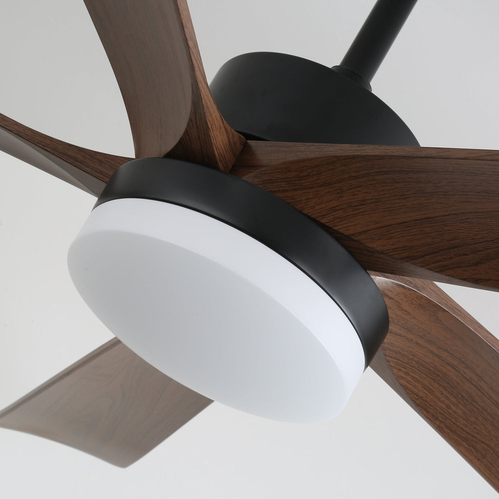 Plafonnier Ventilateur Eryndor en Bois