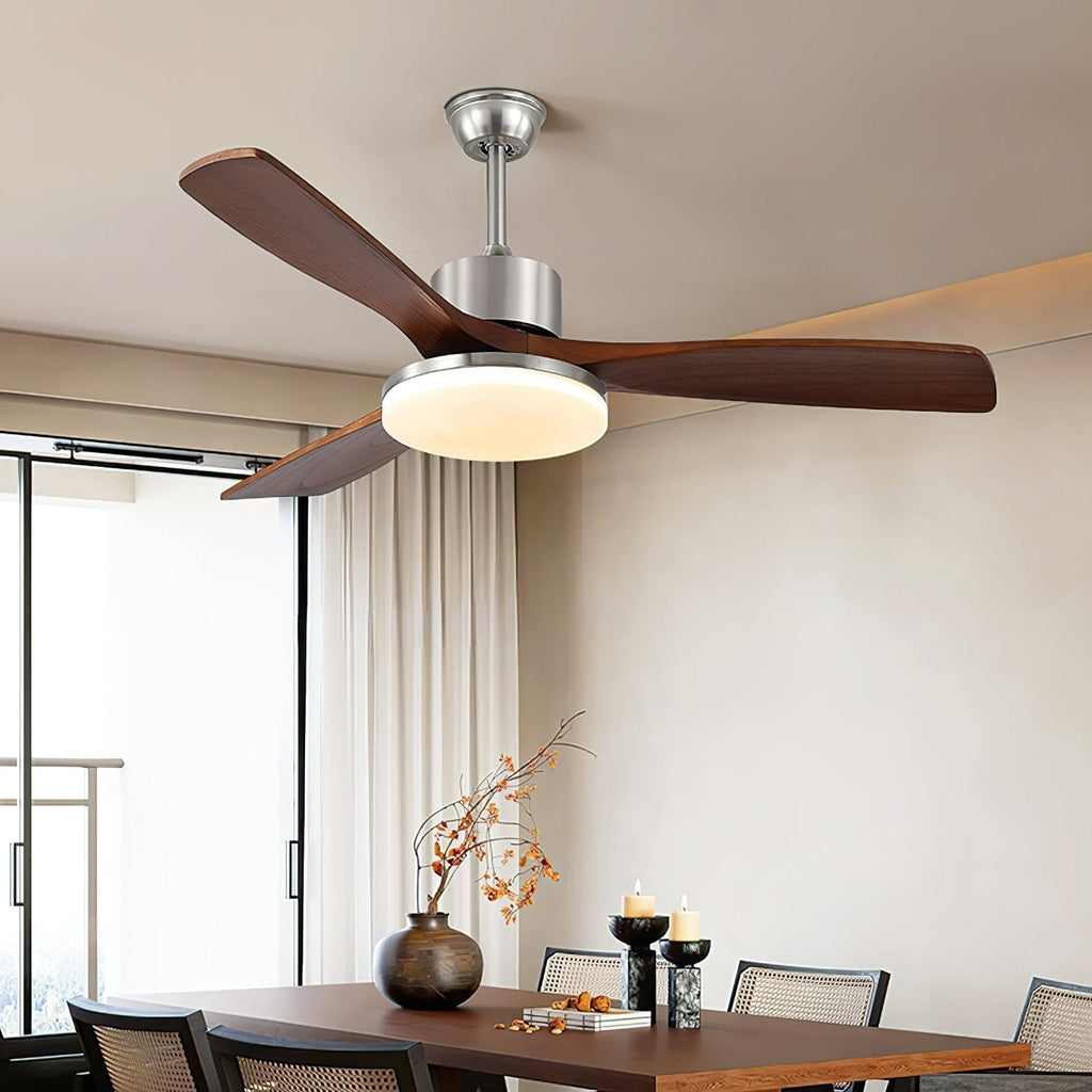 Plafonnier Ventilateur Orvian en Bois