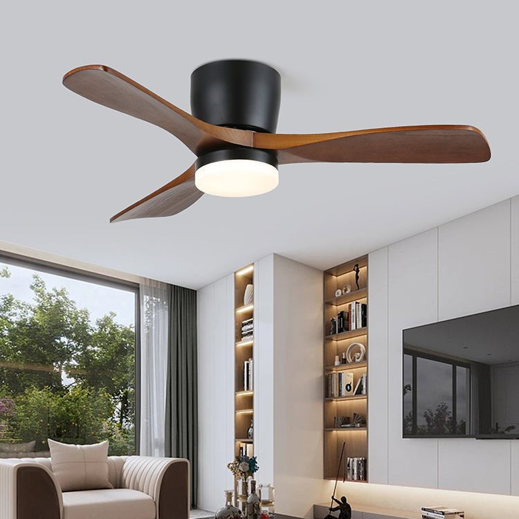 Plafonnier Ventilateur Brinor en Bois