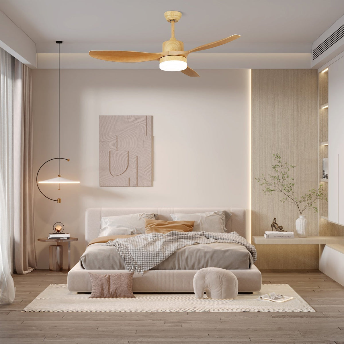 Plafonnier Ventilateur Arysen Minimaliste