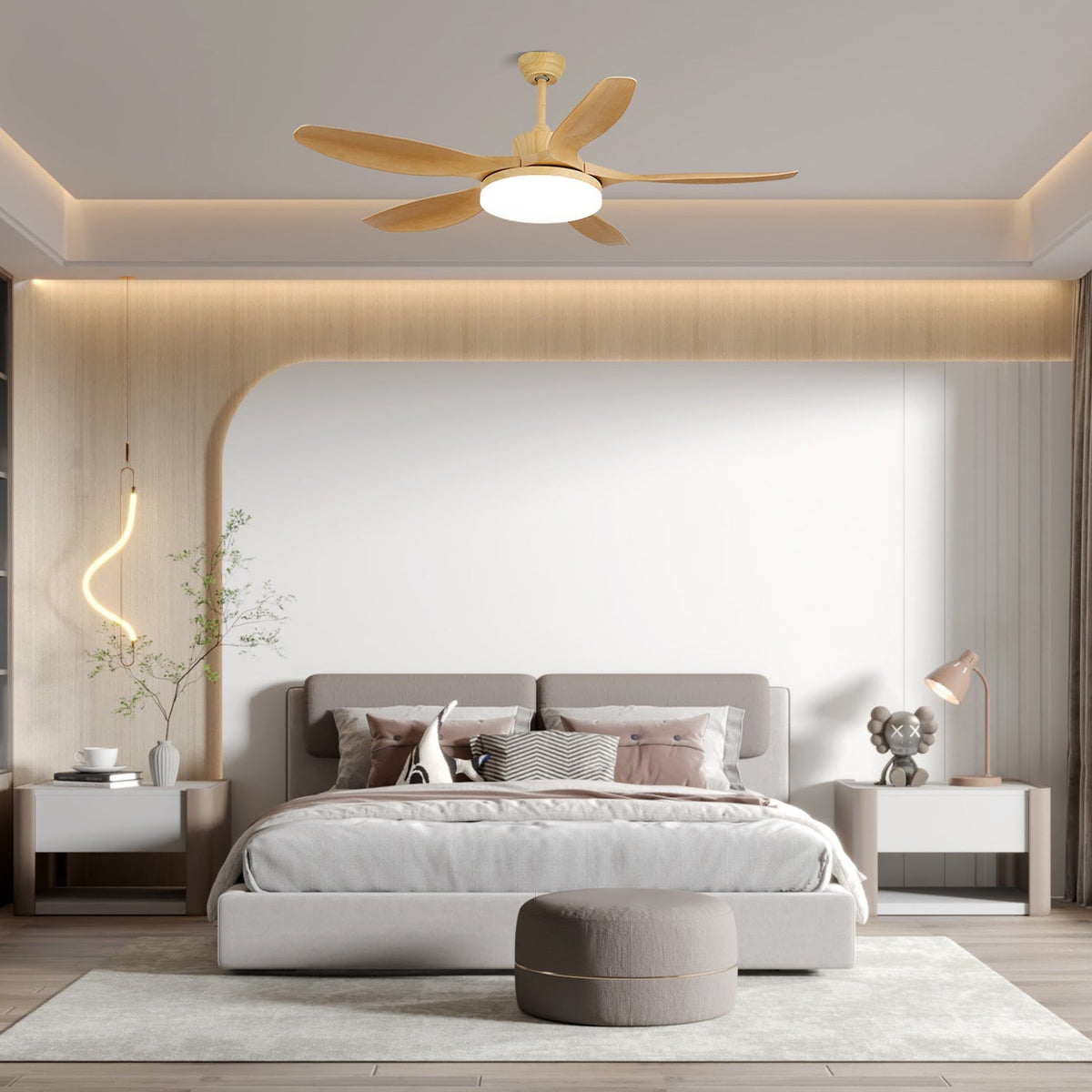 Plafonnier Ventilateur Arysen Minimaliste