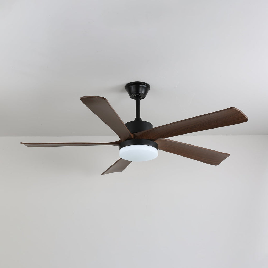Plafonnier Ventilateur Eryndor en Bois