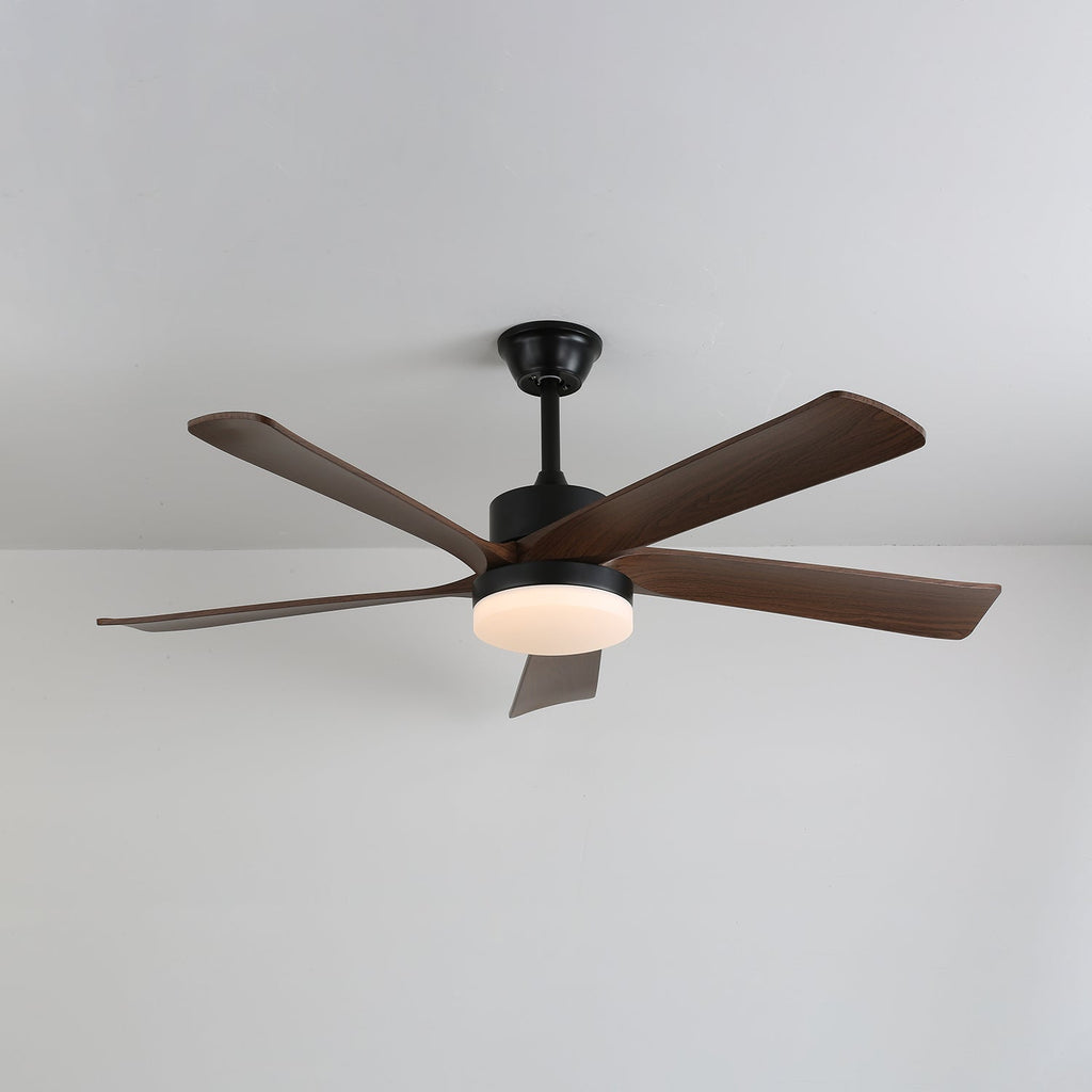 Plafonnier Ventilateur Eryndor en Bois