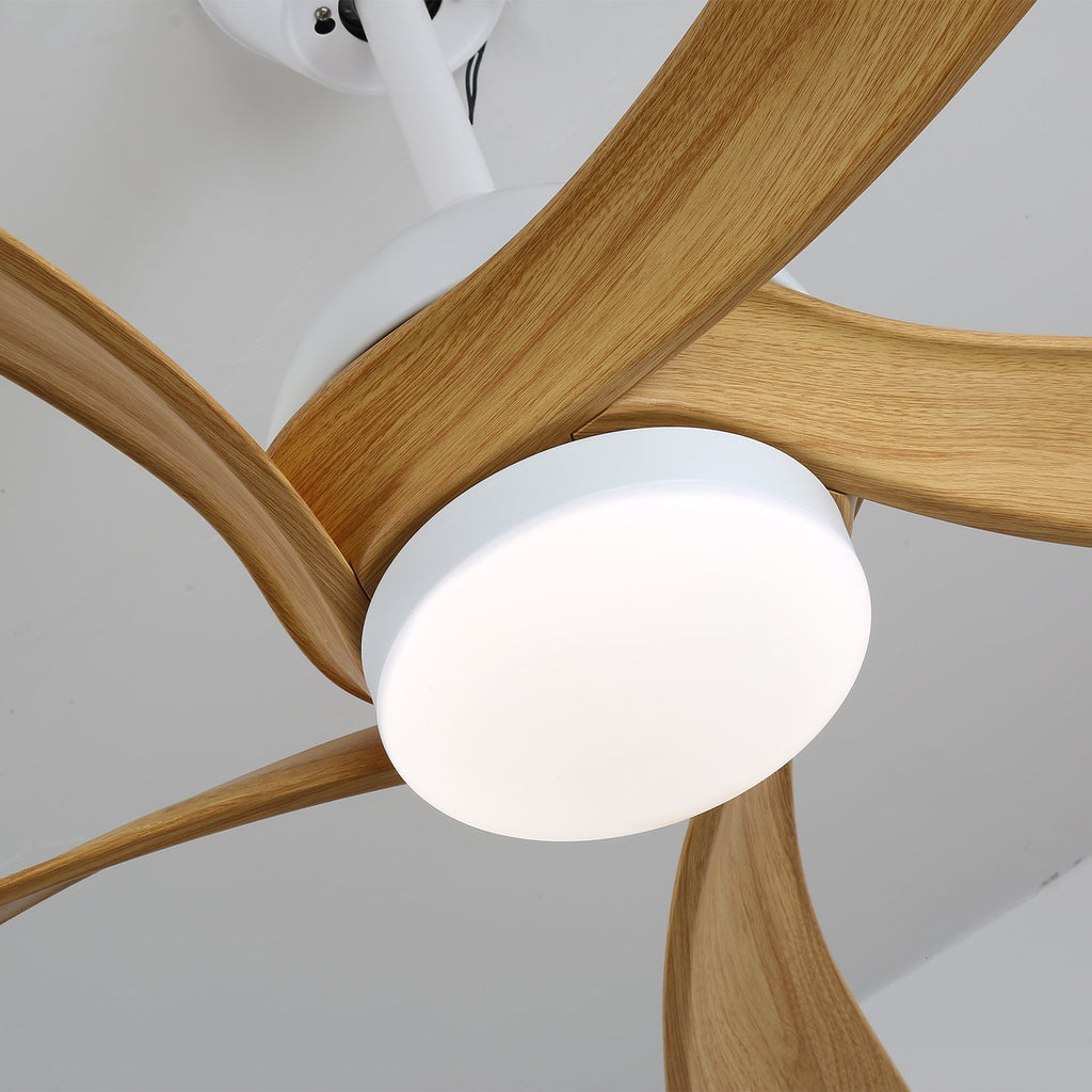 Plafonnier Ventilateur Sylven en Bois
