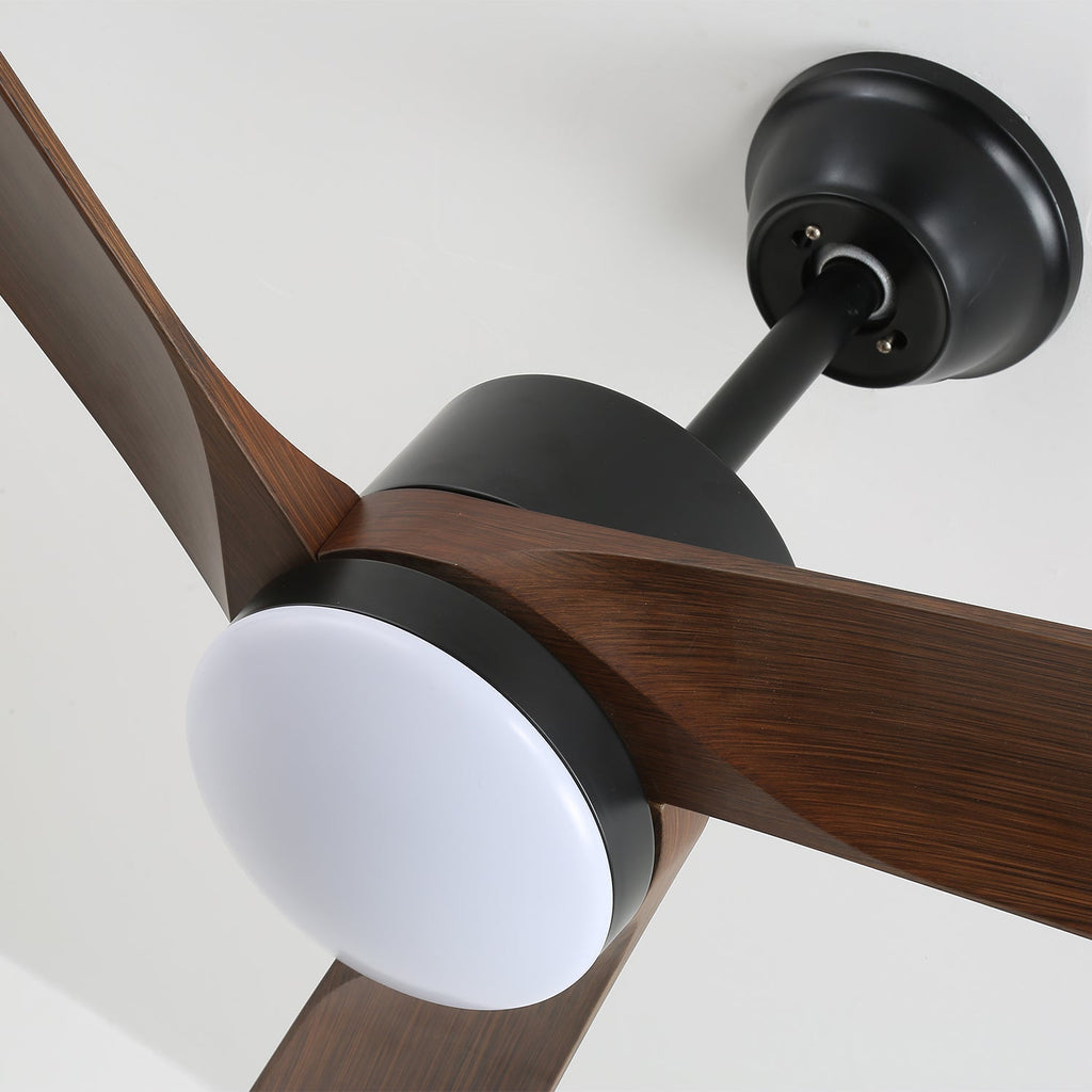 Plafonnier Ventilateur Evraeis en Bois