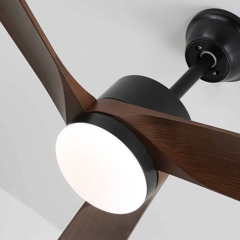 Plafonnier Ventilateur Evraeis en Bois