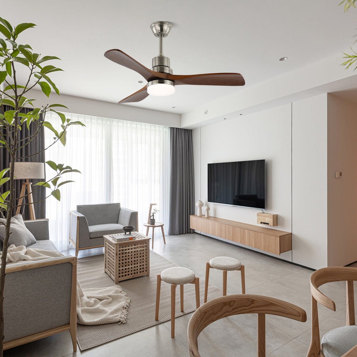 Plafonnier Ventilateur Kaelen Grande Taille
