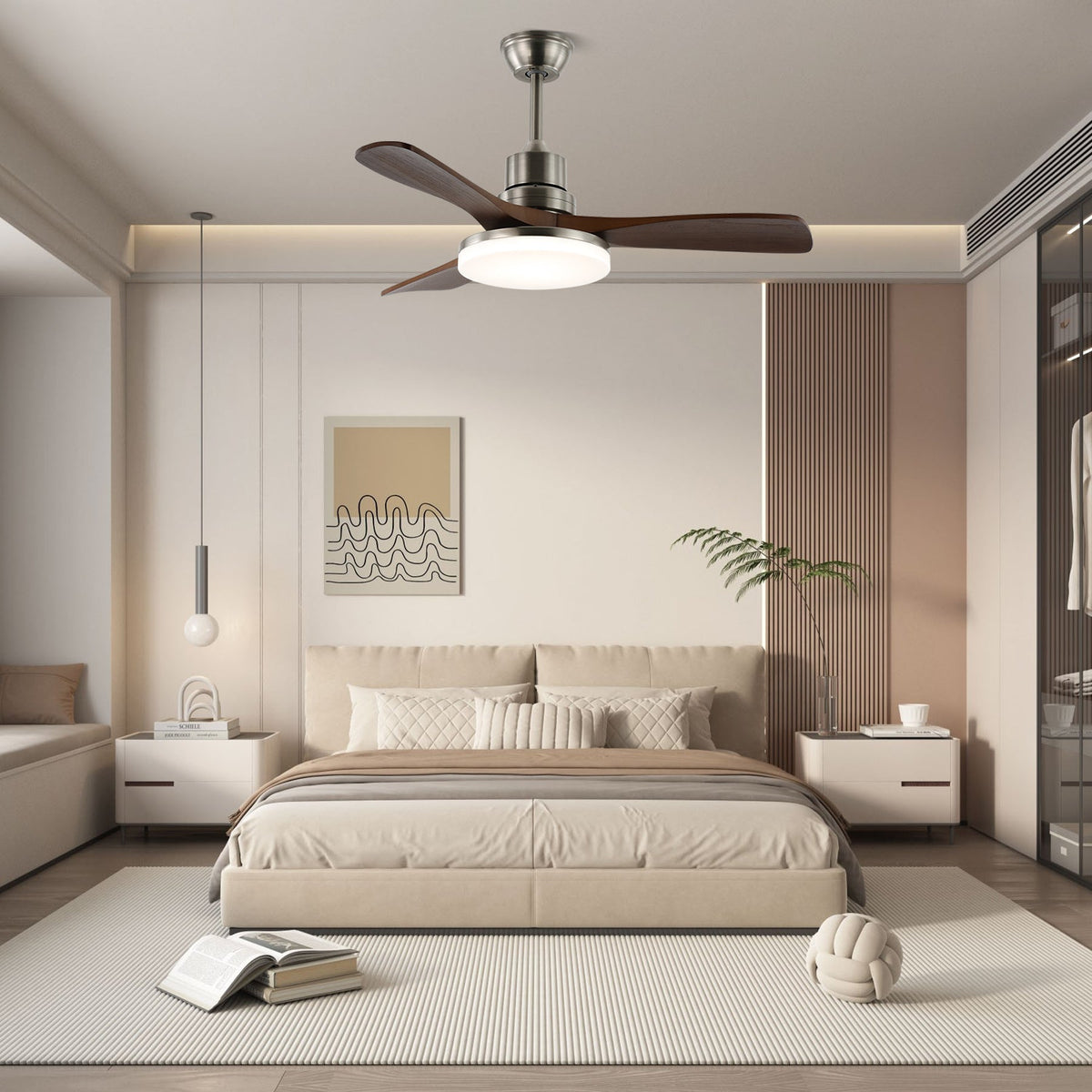Plafonnier Ventilateur Kaelen Grande Taille