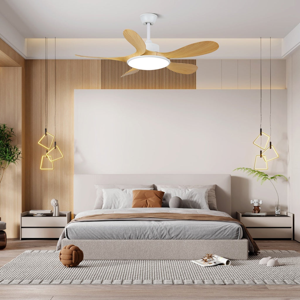 Plafonnier Ventilateur Tirenor en Bois