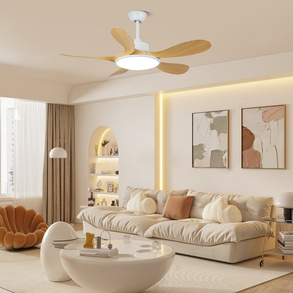 Plafonnier Ventilateur Tirenor en Bois