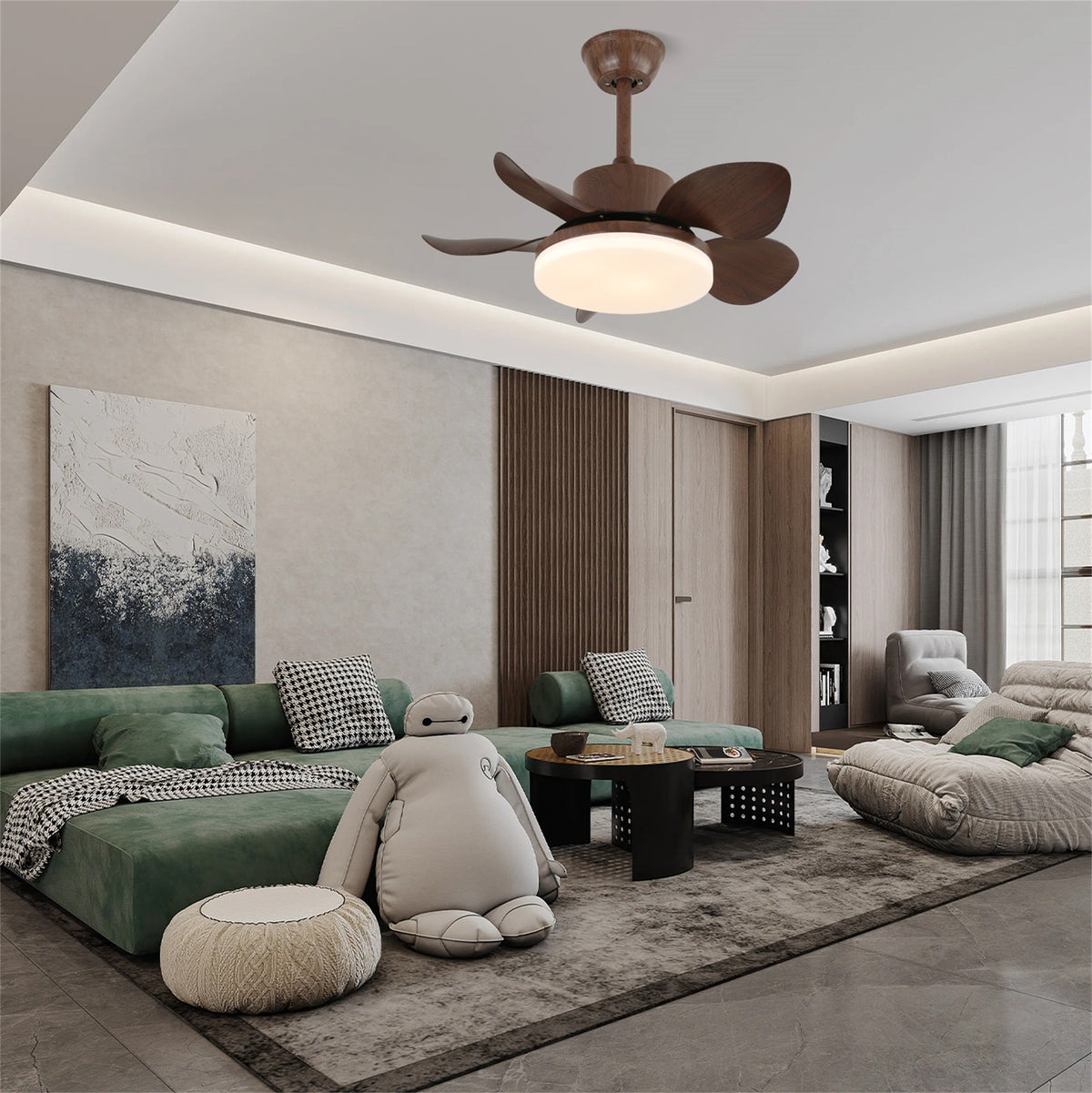 Plafonnier Ventilateur Alenya en Bois