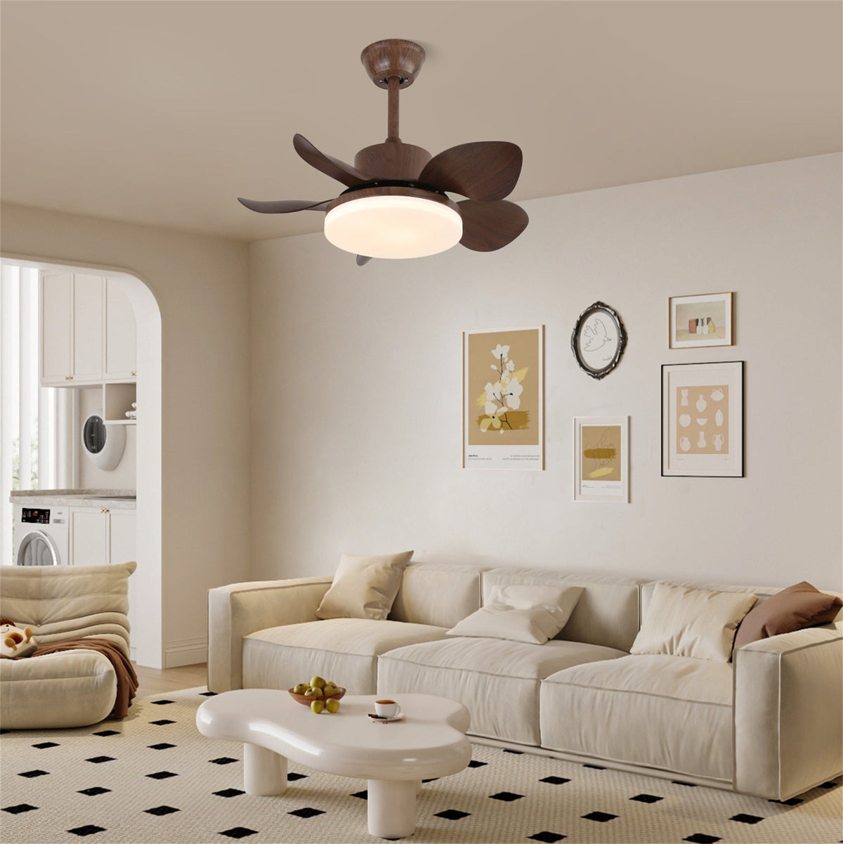 Plafonnier Ventilateur Alenya en Bois