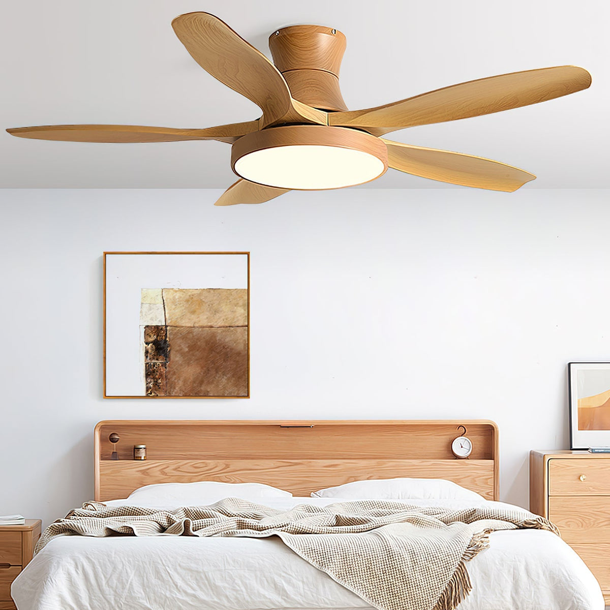 Plafonnier Ventilateur StillWind en Bois