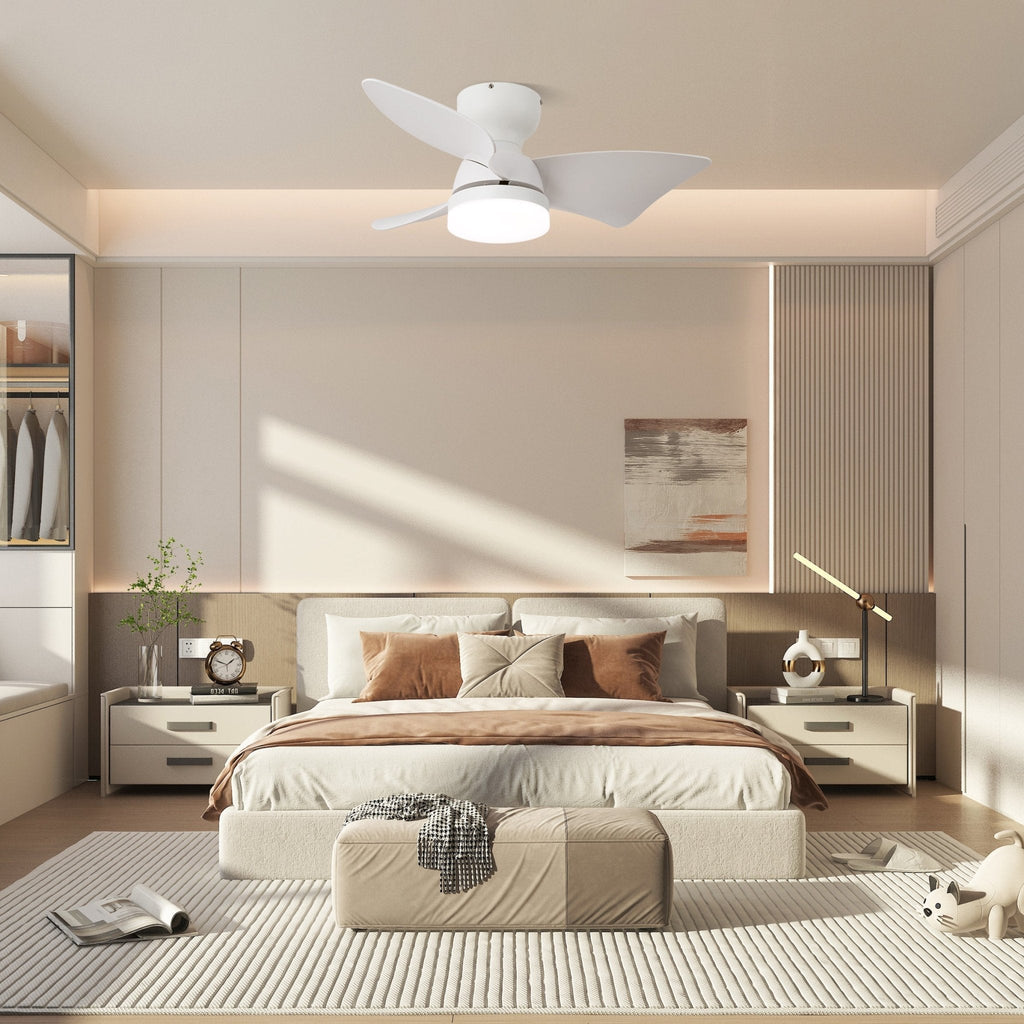 Plafonnier Ventilateur Mirella Bois & Nickel