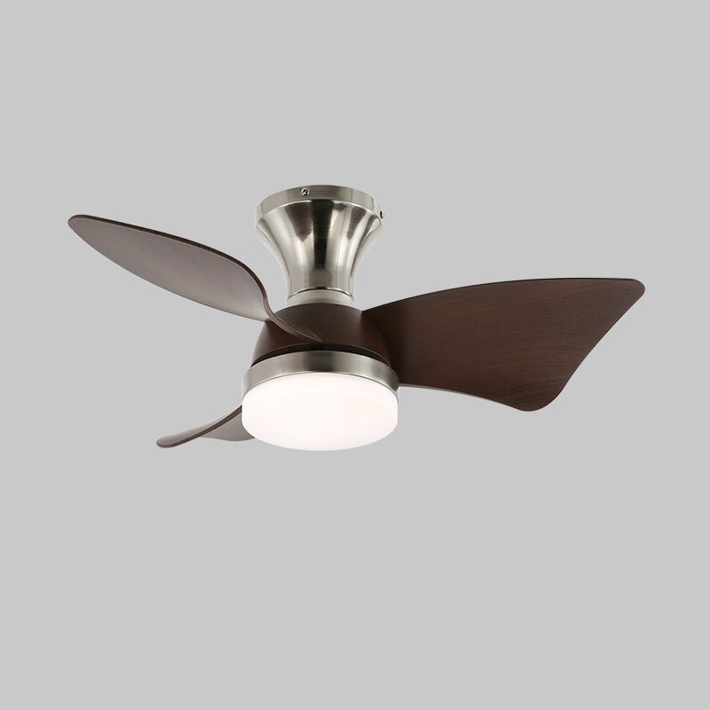 Plafonnier Ventilateur Mirella Bois & Nickel