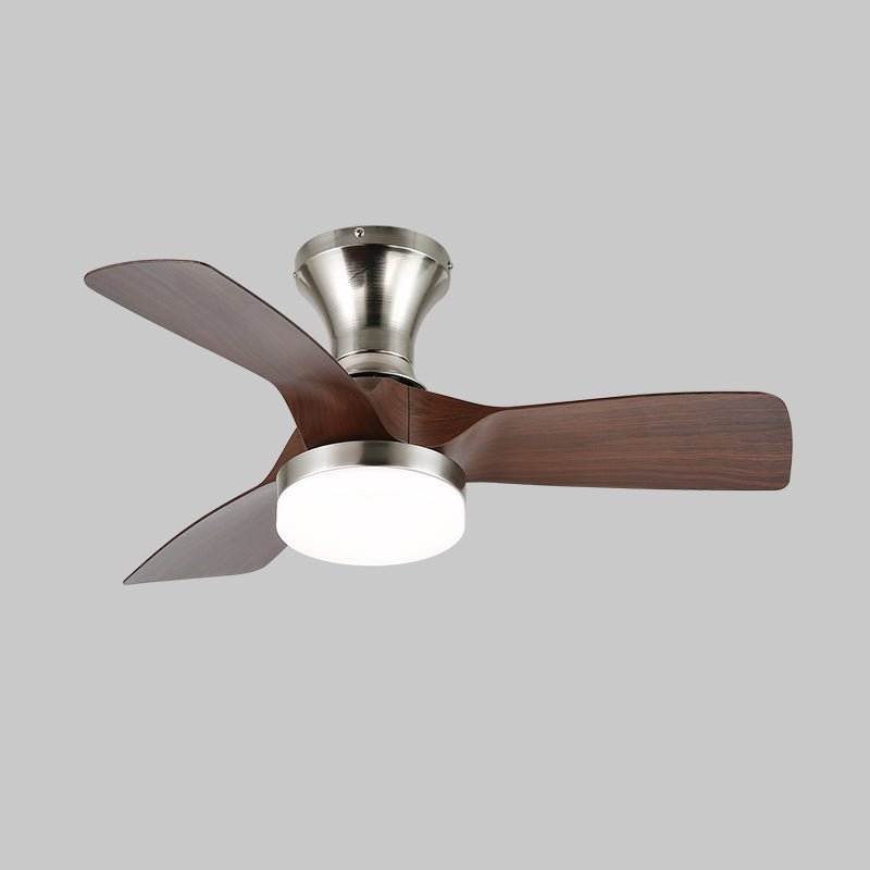 Plafonnier Ventilateur Mirella Bois & Nickel