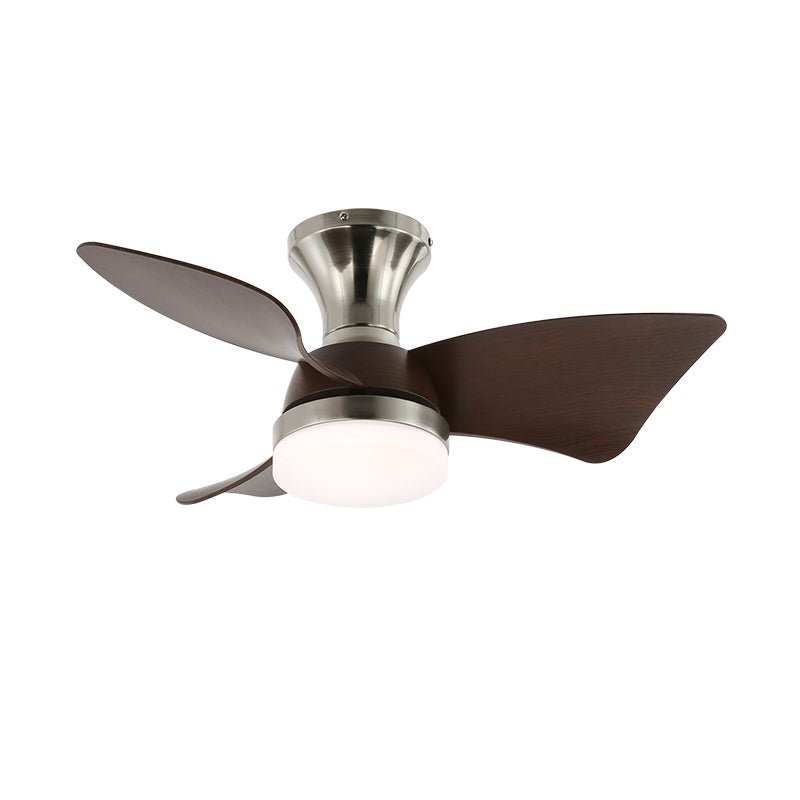 Plafonnier Ventilateur Mirella Bois & Nickel