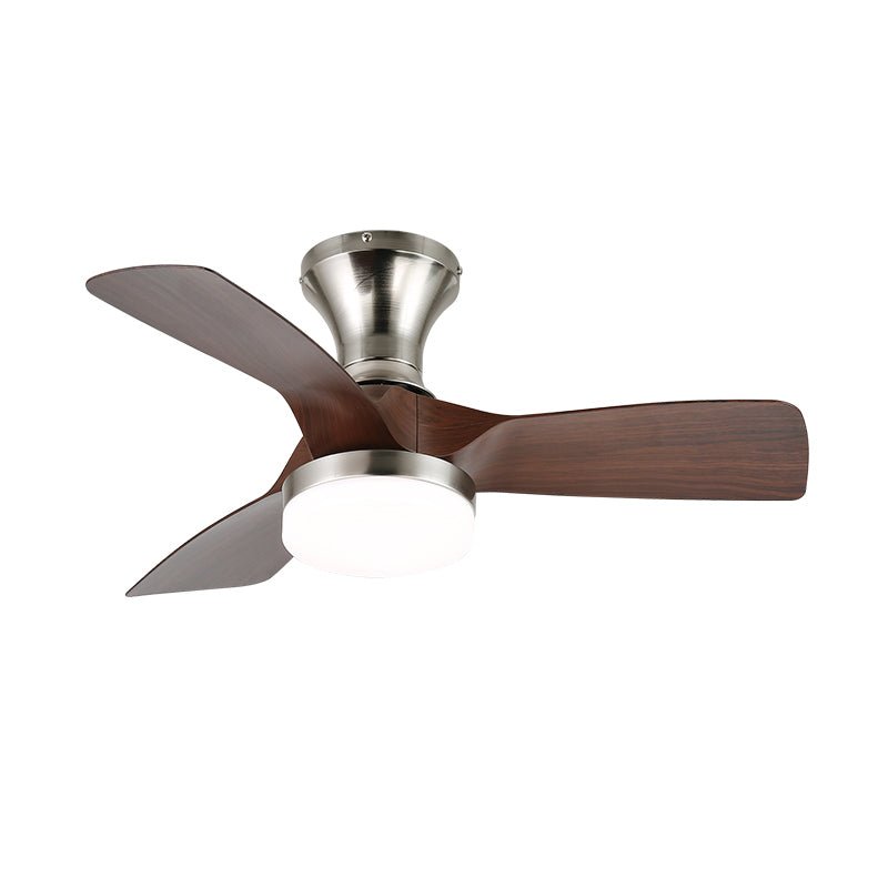 Plafonnier Ventilateur Mirella Bois & Nickel