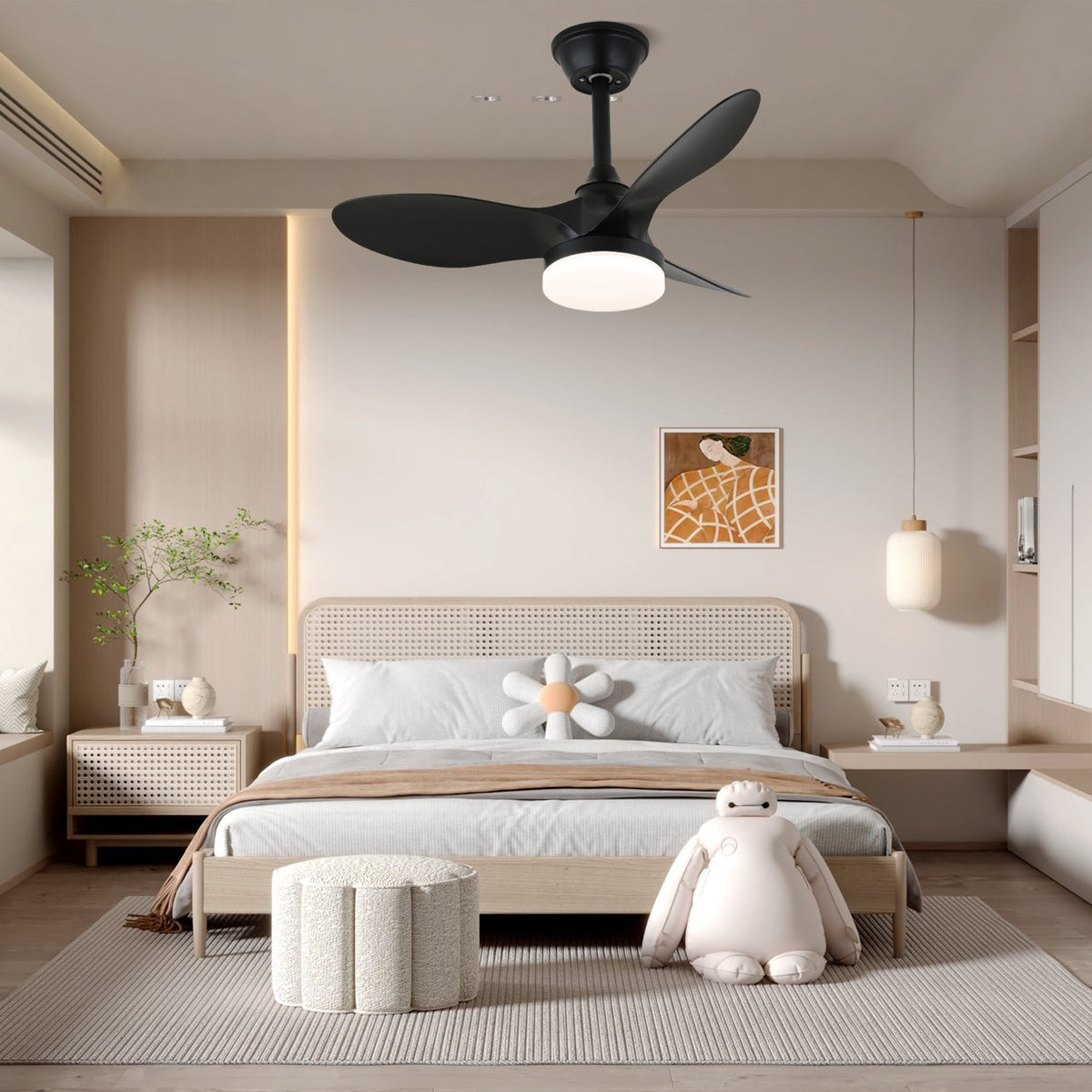 Plafonnier Ventilateur Aelric Moderne