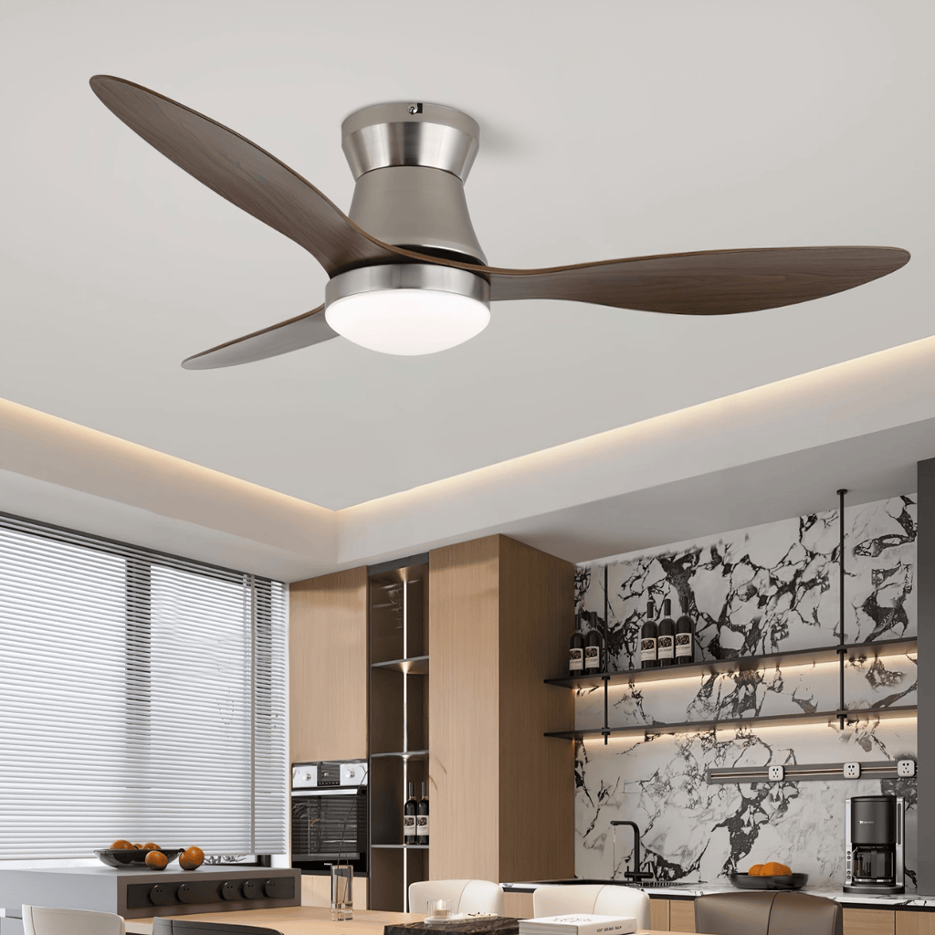 Plafonnier Ventilateur Zerath en Bois
