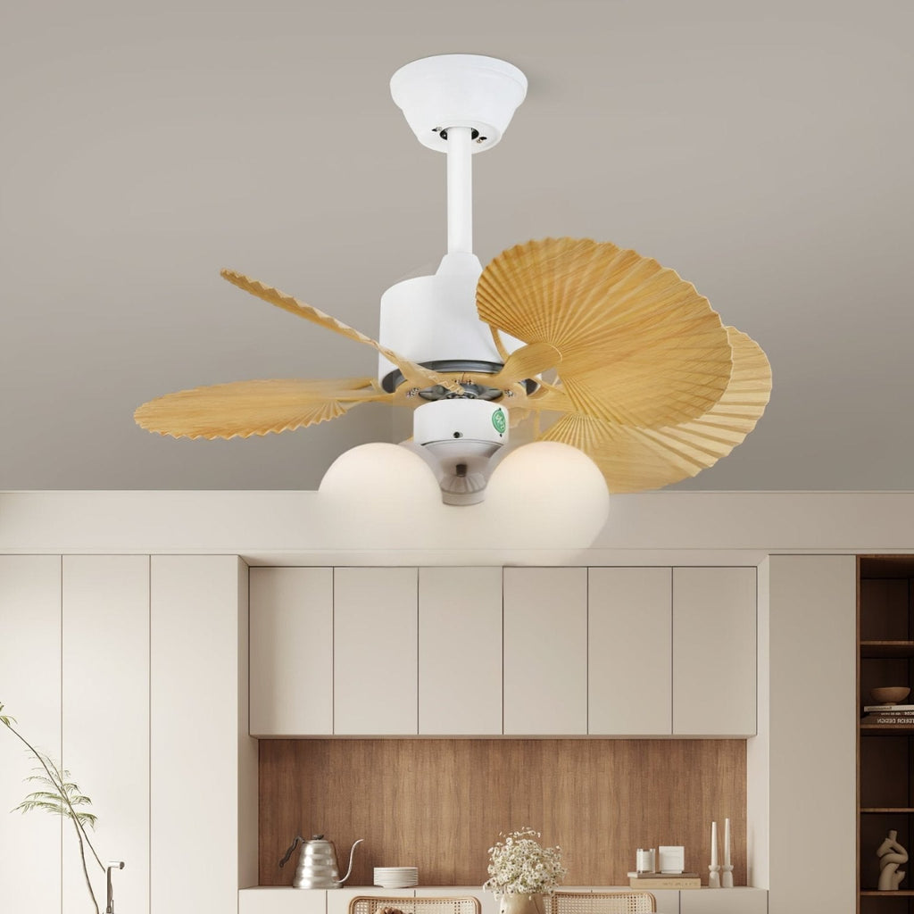 Plafonnier Ventilateur Aurelia Verre Vintage