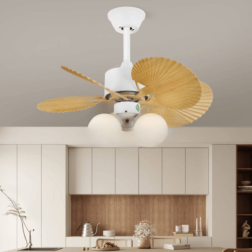 Plafonnier Ventilateur Aurelia Verre Vintage