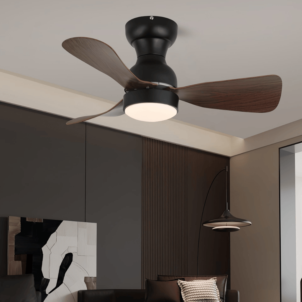 Plafonnier Ventilateur Aurdorus en Bois