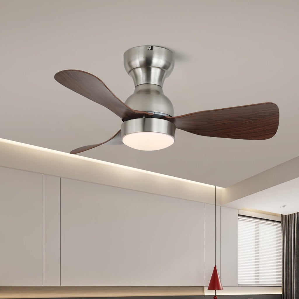 Plafonnier Ventilateur Aurdorus en Bois