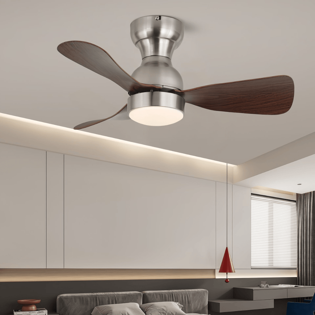 Plafonnier Ventilateur Aurdorus en Bois