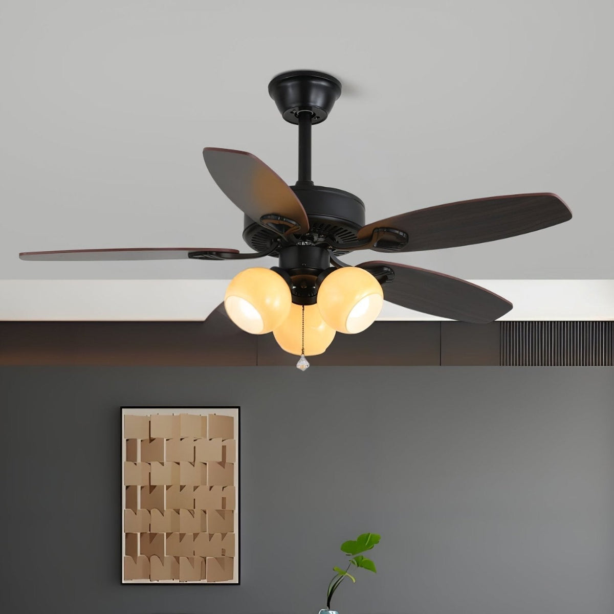 Plafonnier Ventilateur Calviera Vintage