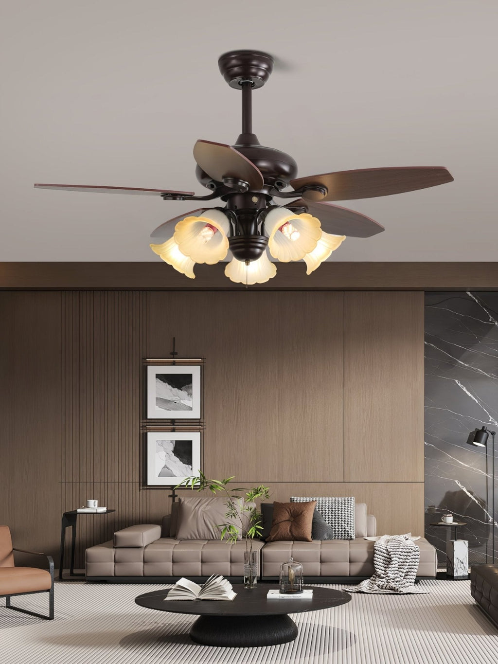 Plafonnier Ventilateur Florence Vintage