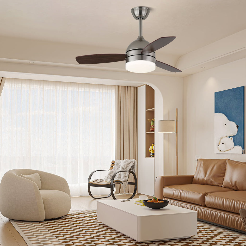 Plafonnier Ventilateur Caelan en Bois