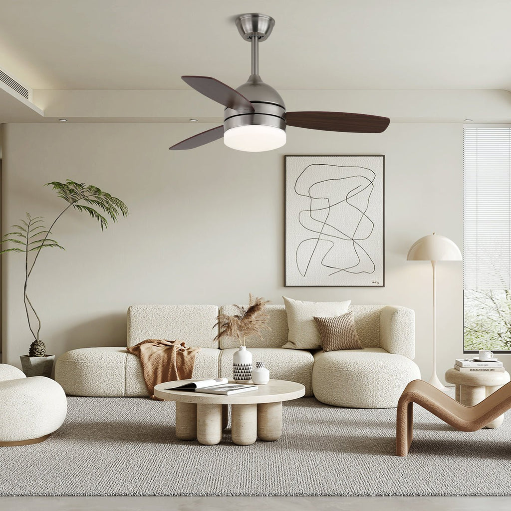 Plafonnier Ventilateur Caelan en Bois