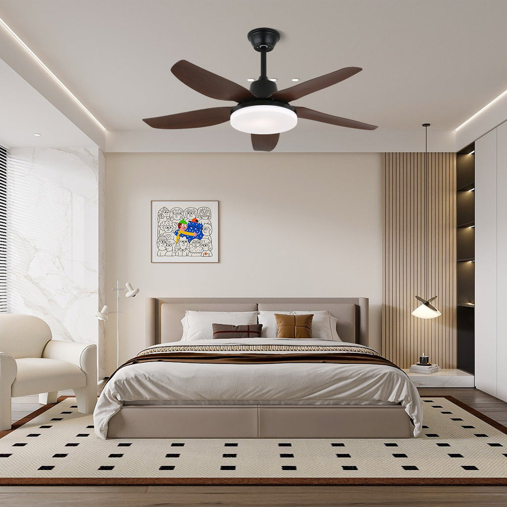 Plafonnier Ventilateur Luvo en Bois